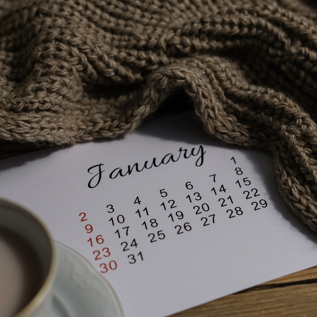 the calendar month of January