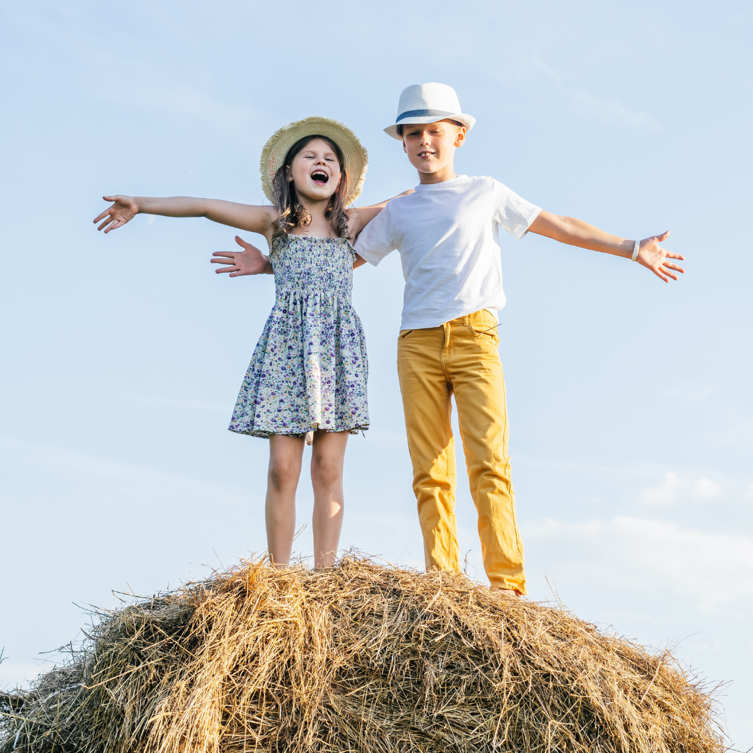 Boy and Girl on a hill